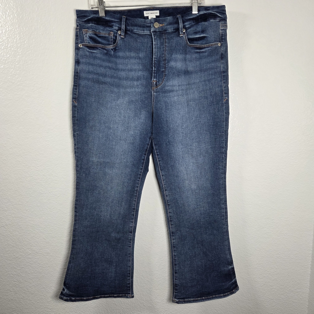 Good American Crop Flare Women's Jeans